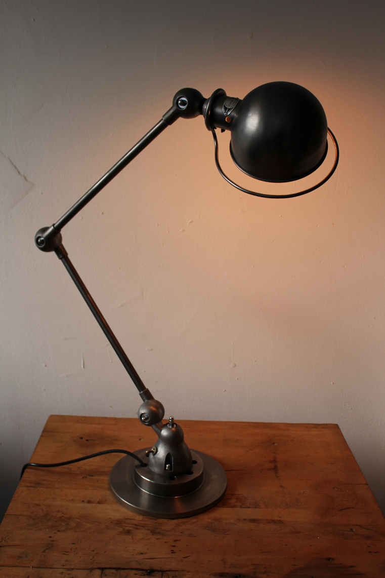 Lampe bureau Jielde 2 bras polie graphite – Image 2