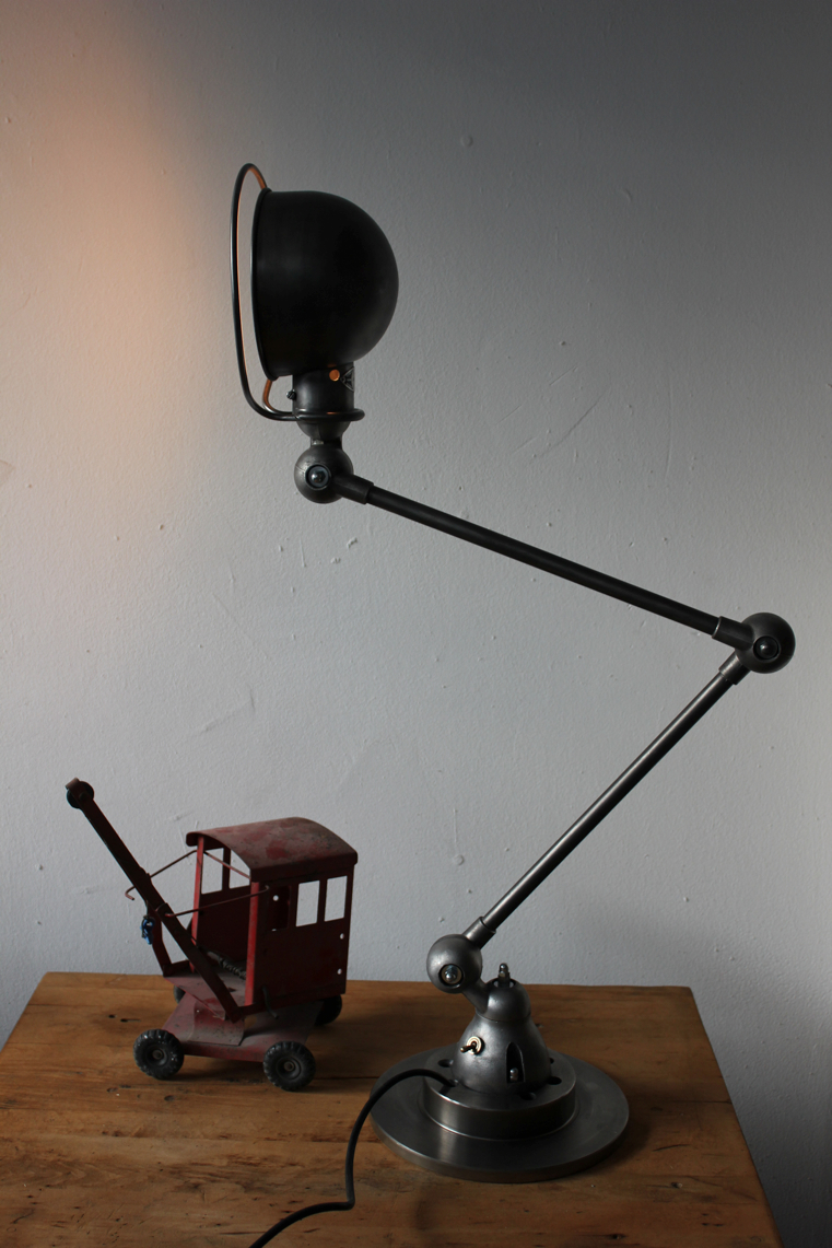 Lampe bureau Jielde 2 bras polie graphite – Image 10