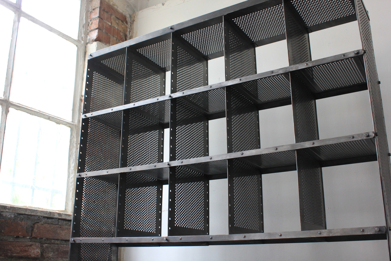 Meuble metier grand bureau tri postal industriel atelier loft – Image 14