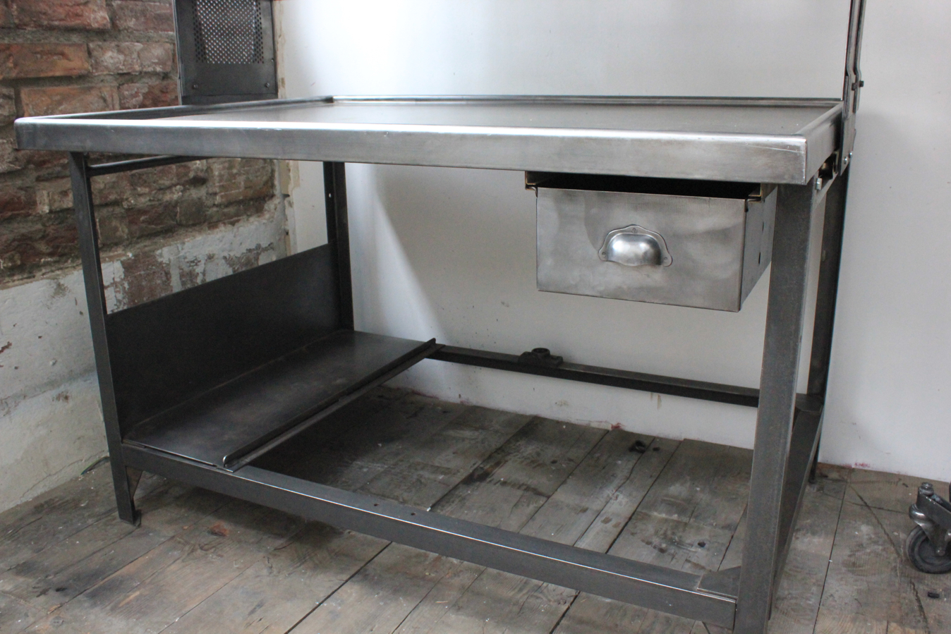 Meuble metier grand bureau tri postal industriel atelier loft – Image 15