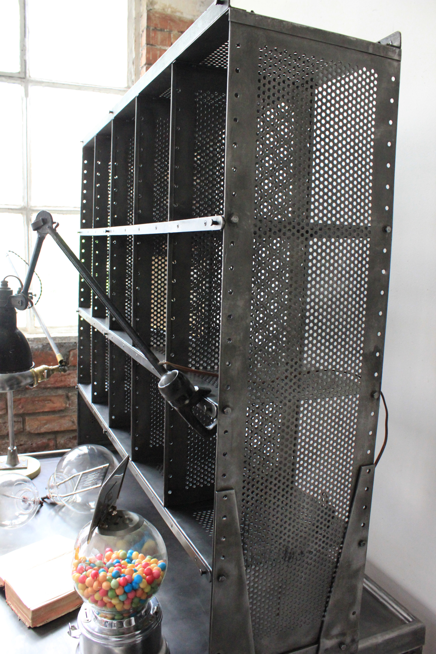 Meuble metier grand bureau tri postal industriel atelier loft – Image 8