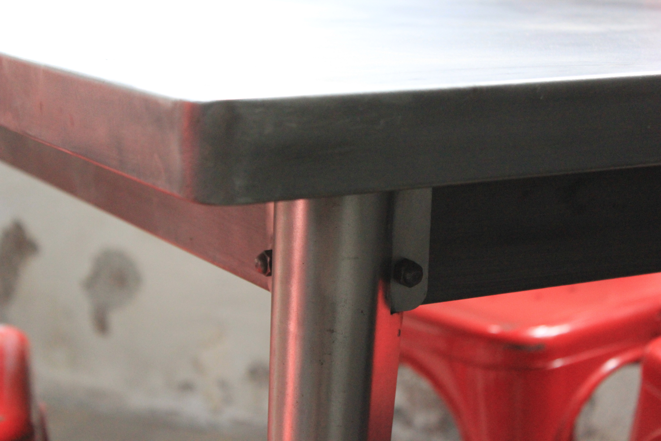 La célèbre table 55 Tolix patine graphite – Image 8