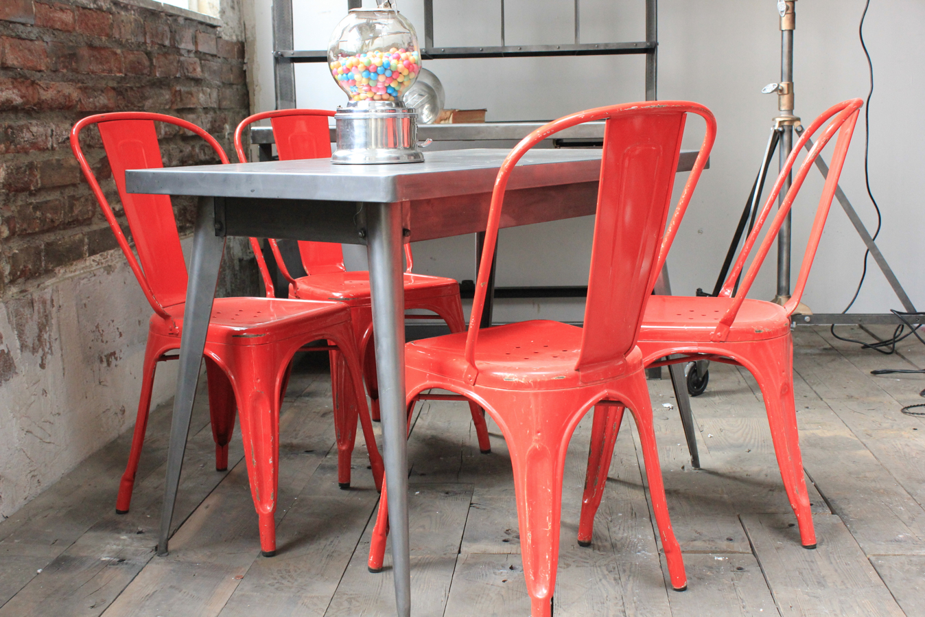 La célèbre table 55 Tolix patine graphite – Image 13