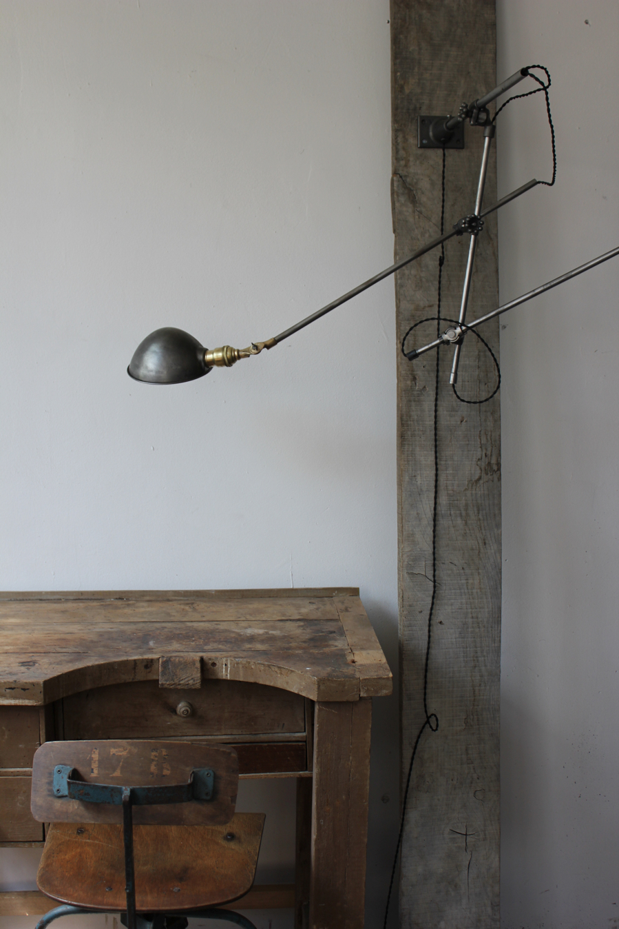 Rare Lampe O.C. White Industrielle fixation murale double applique la lampe de reference a new york dans les loft – Image 5