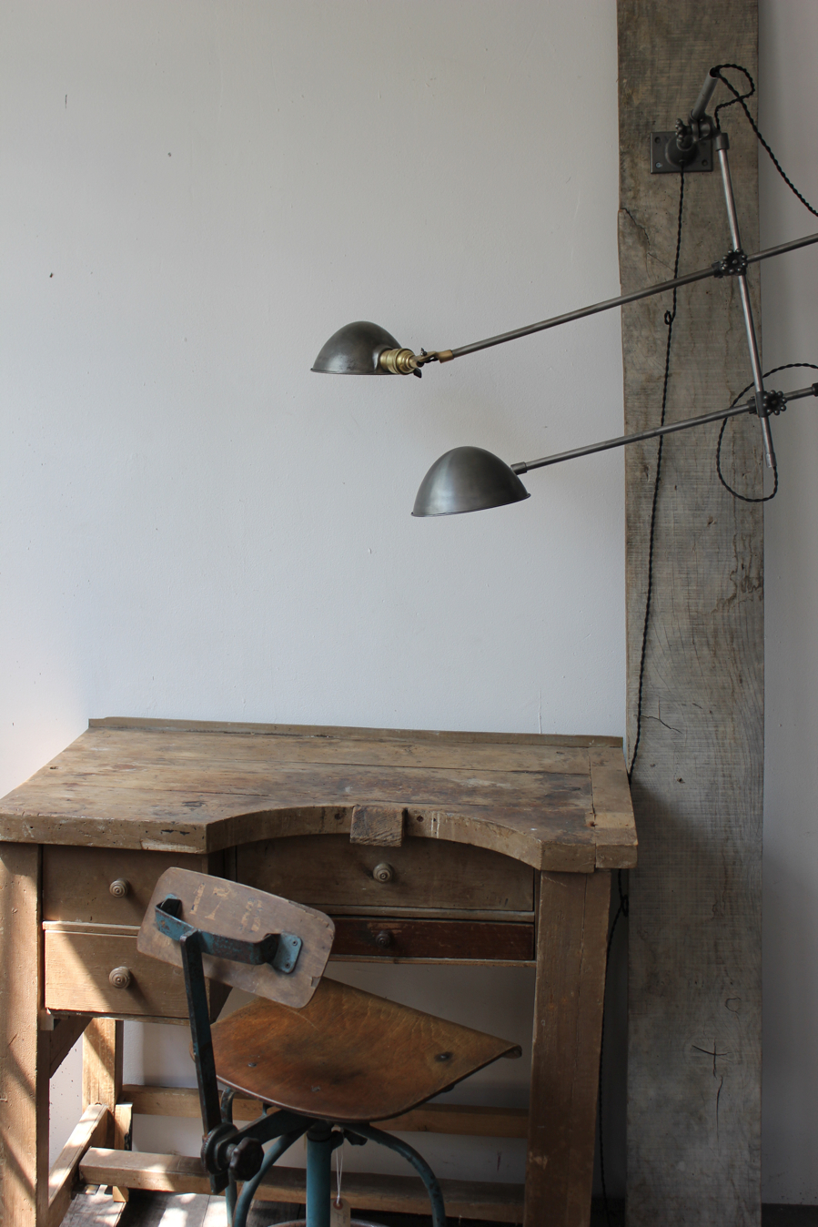 Rare Lampe O.C. White Industrielle fixation murale double applique la lampe de reference a new york dans les loft – Image 16