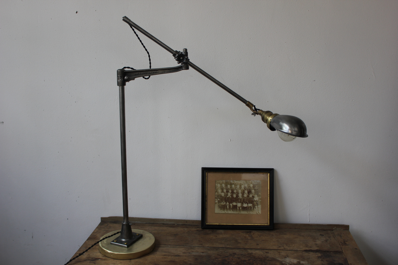 Rare Lampe bureau O.C. White Industrielle sur socle la lampe de reference a new york dans les loft – Image 2