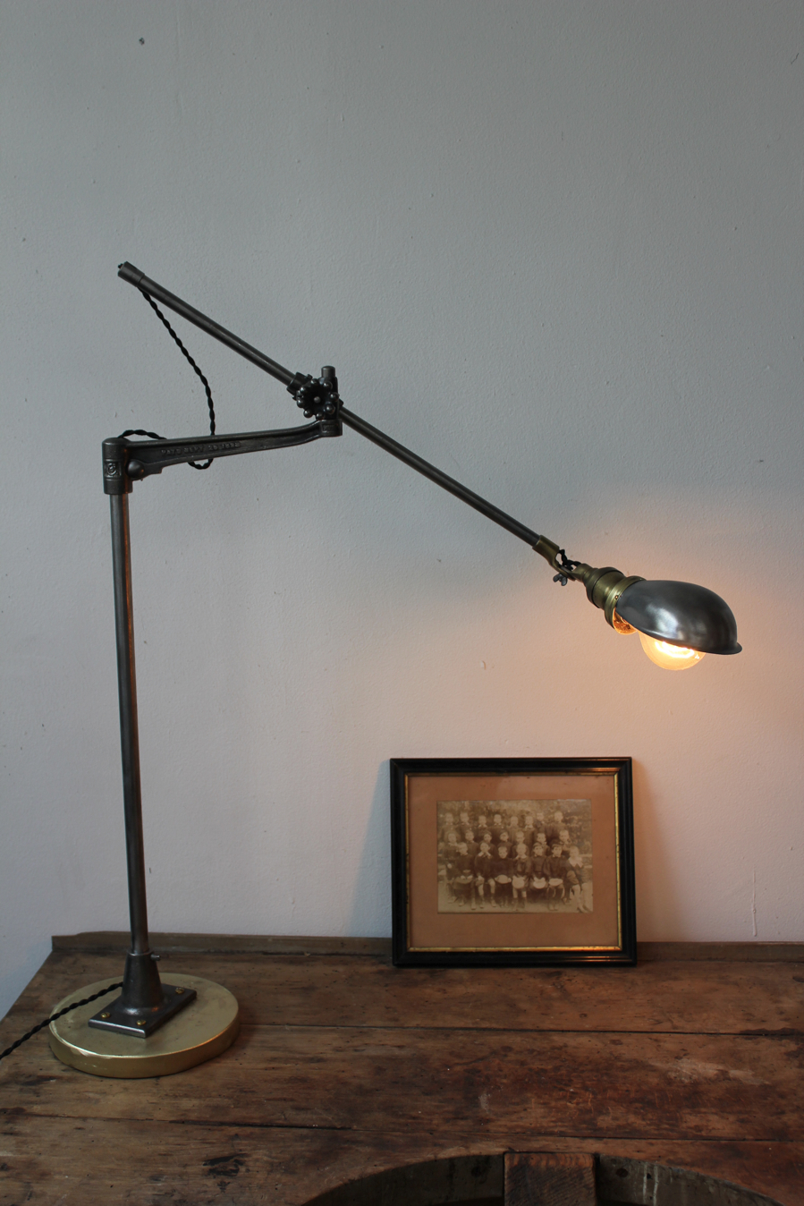 Rare Lampe bureau O.C. White Industrielle sur socle la lampe de reference a new york dans les loft – Image 10