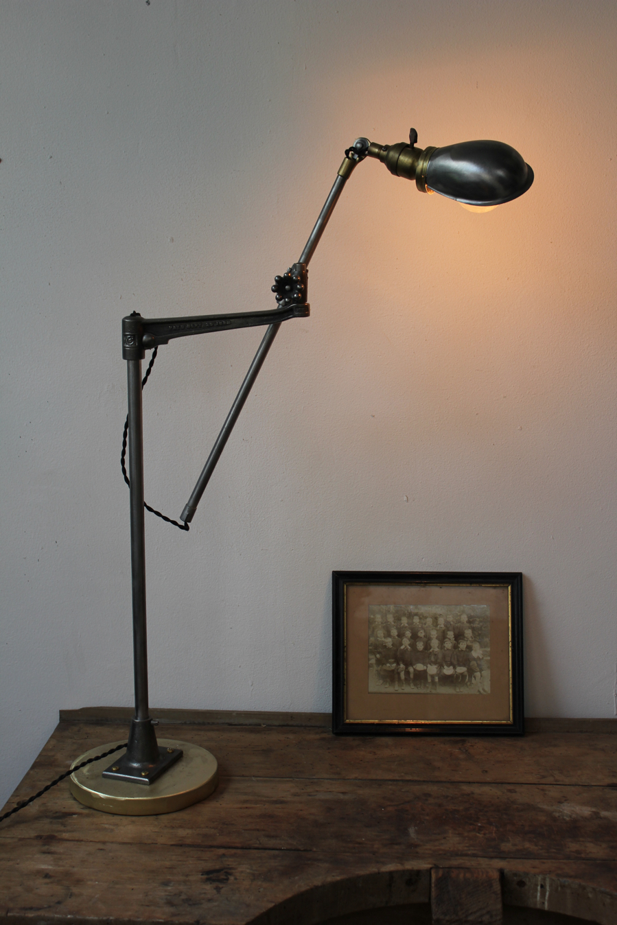 Rare Lampe bureau O.C. White Industrielle sur socle la lampe de reference a new york dans les loft – Image 11