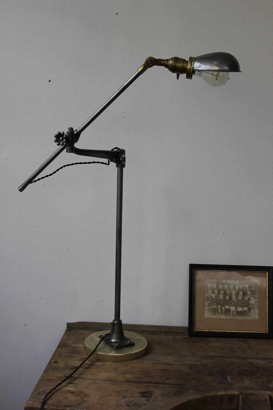 Rare Lampe bureau O.C. White Industrielle sur socle la lampe de reference a new york dans les loft – Image 19