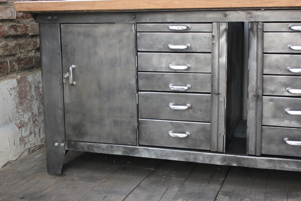 exeptionnel grand etabli industriel biguet atelier Renault – Image 10