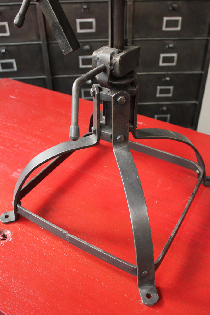 chaise atelier industrielle Bienaise metal et bois – Image 5