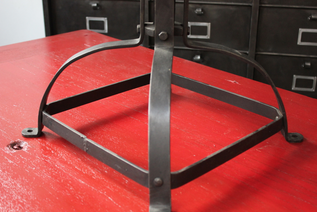 chaise atelier industrielle Bienaise metal et bois – Image 8