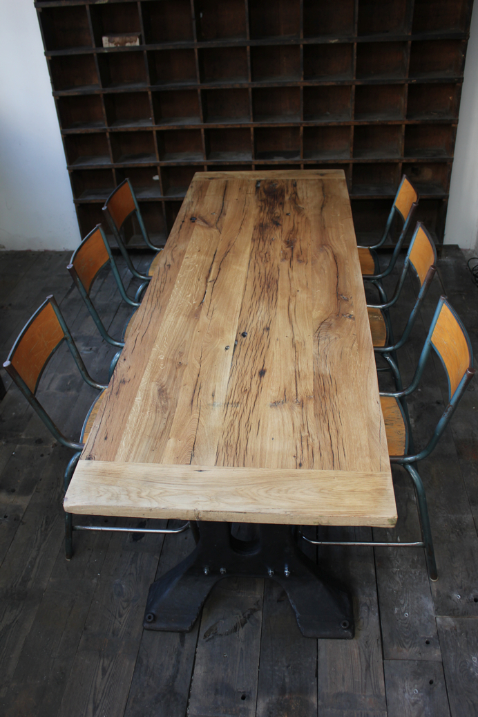 serie de 6 - ancienne Chaise haute d'ecole, laboratoire de biologie tarif pour les 6 chaises – Image 4