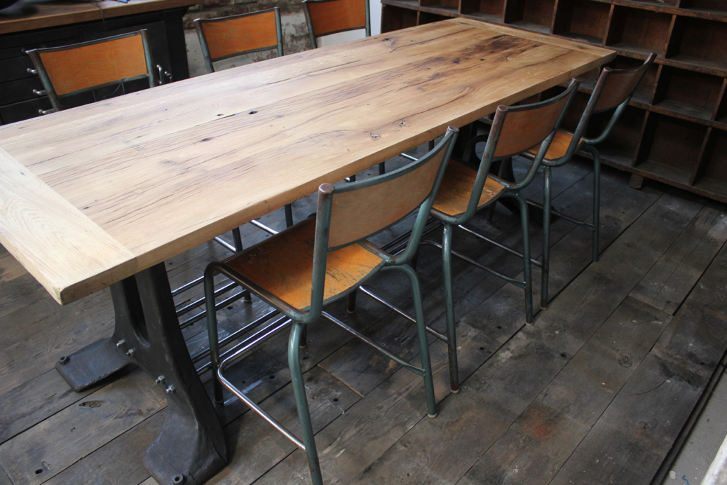 serie de 6 - ancienne Chaise haute d'ecole, laboratoire de biologie tarif pour les 6 chaises – Image 14