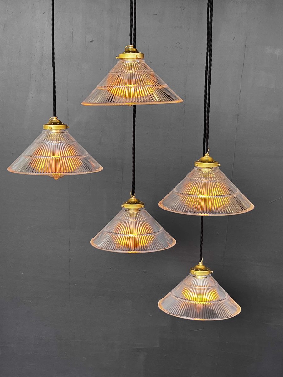 1 abat jour suspention cone holophane lampe industrielle – Image 3