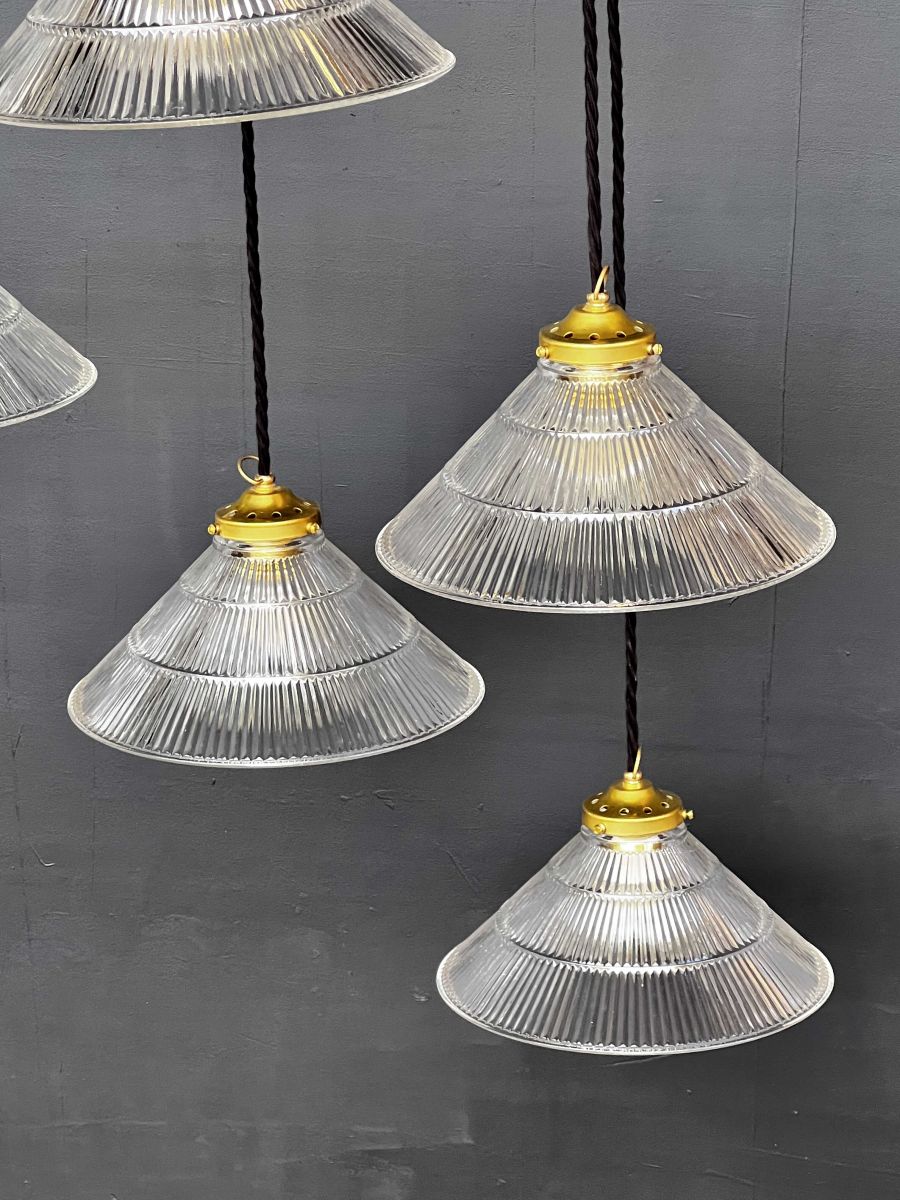 1 abat jour suspention cone holophane lampe industrielle – Image 6