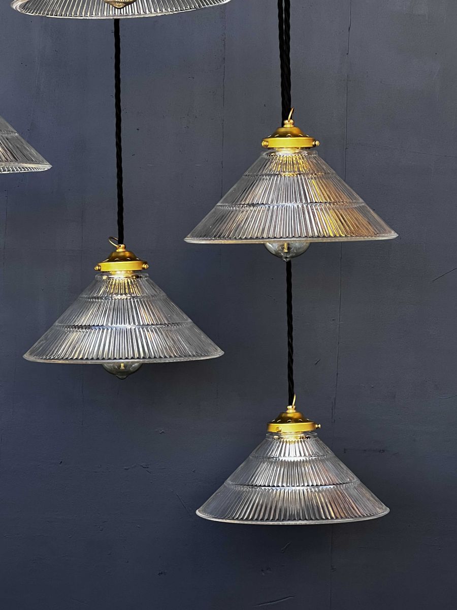 1 abat jour suspention cone holophane lampe industrielle – Image 13