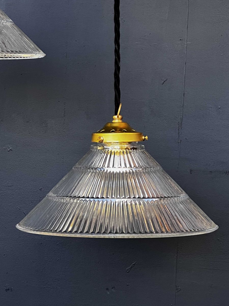 1 abat jour suspention cone holophane lampe industrielle – Image 12