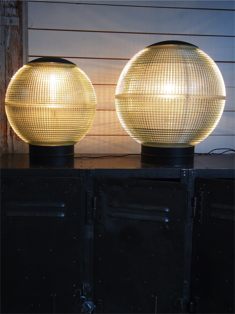 grande lampe a poser globe holophane 50 cm – Image 10