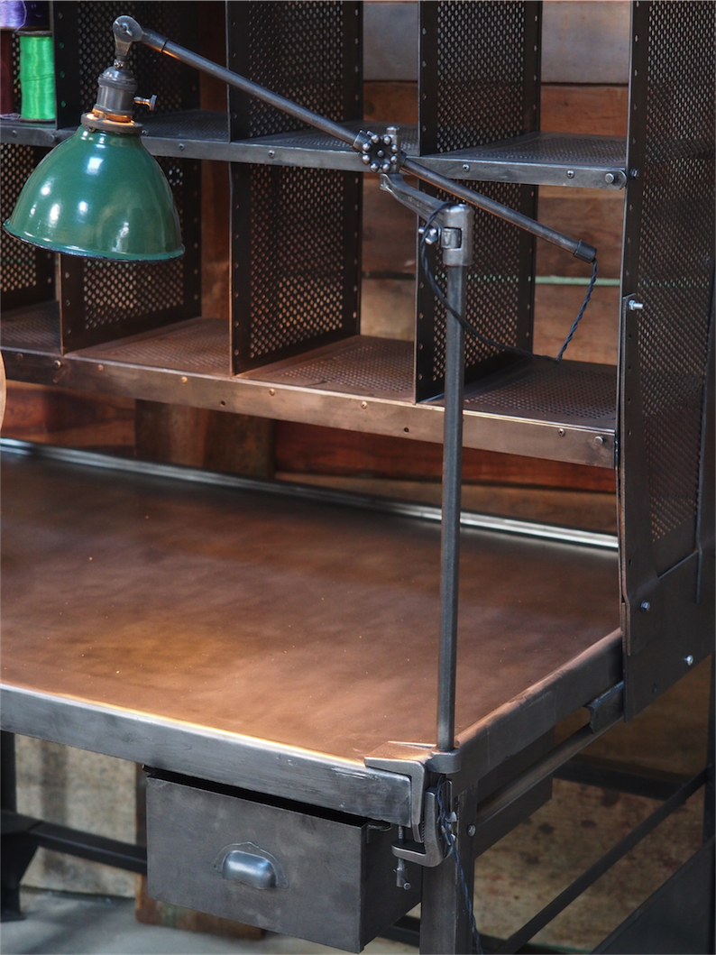 Rare Lampe O.C. White Industrielle fixation etau la lampe de reference a new york dans les loft – Image 19