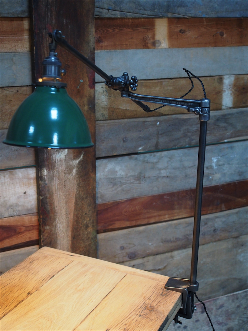 Rare Lampe O.C. White Industrielle fixation etau la lampe de reference a new york dans les loft – Image 7