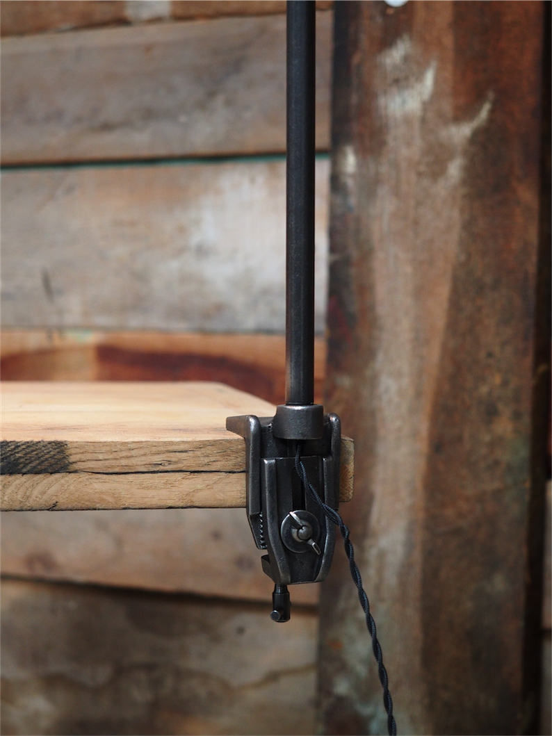 Rare Lampe O.C. White Industrielle fixation etau la lampe de reference a new york dans les loft – Image 15