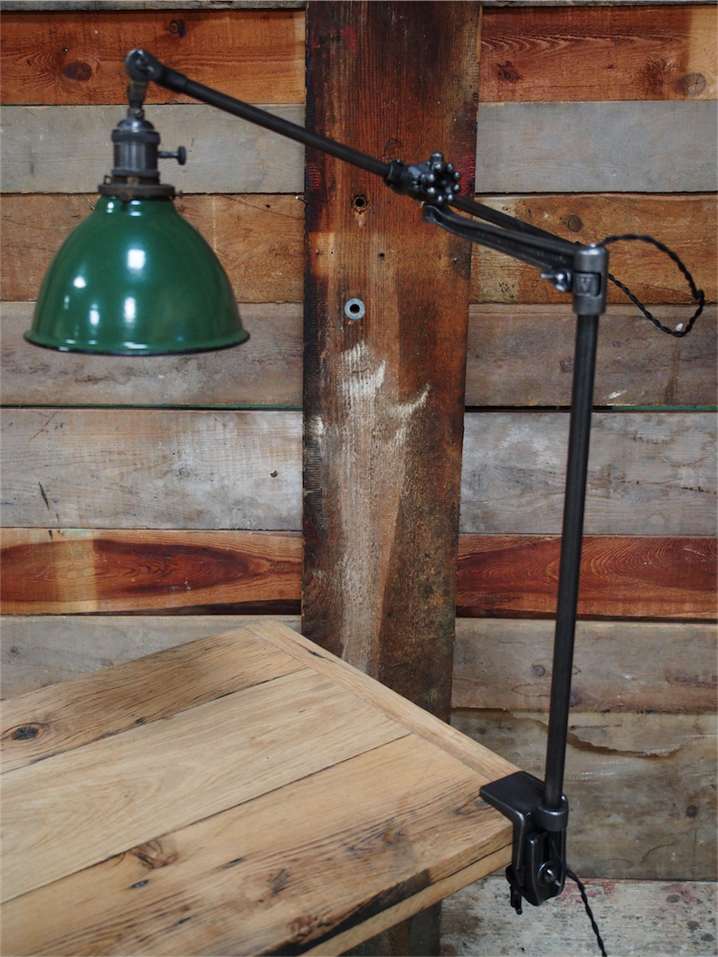 Rare Lampe O.C. White Industrielle fixation etau la lampe de reference a new york dans les loft – Image 4