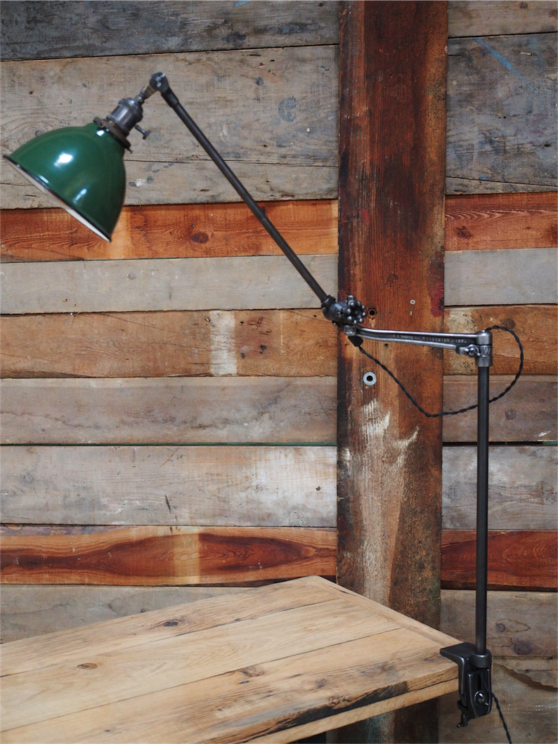 Rare Lampe O.C. White Industrielle fixation etau la lampe de reference a new york dans les loft – Image 2