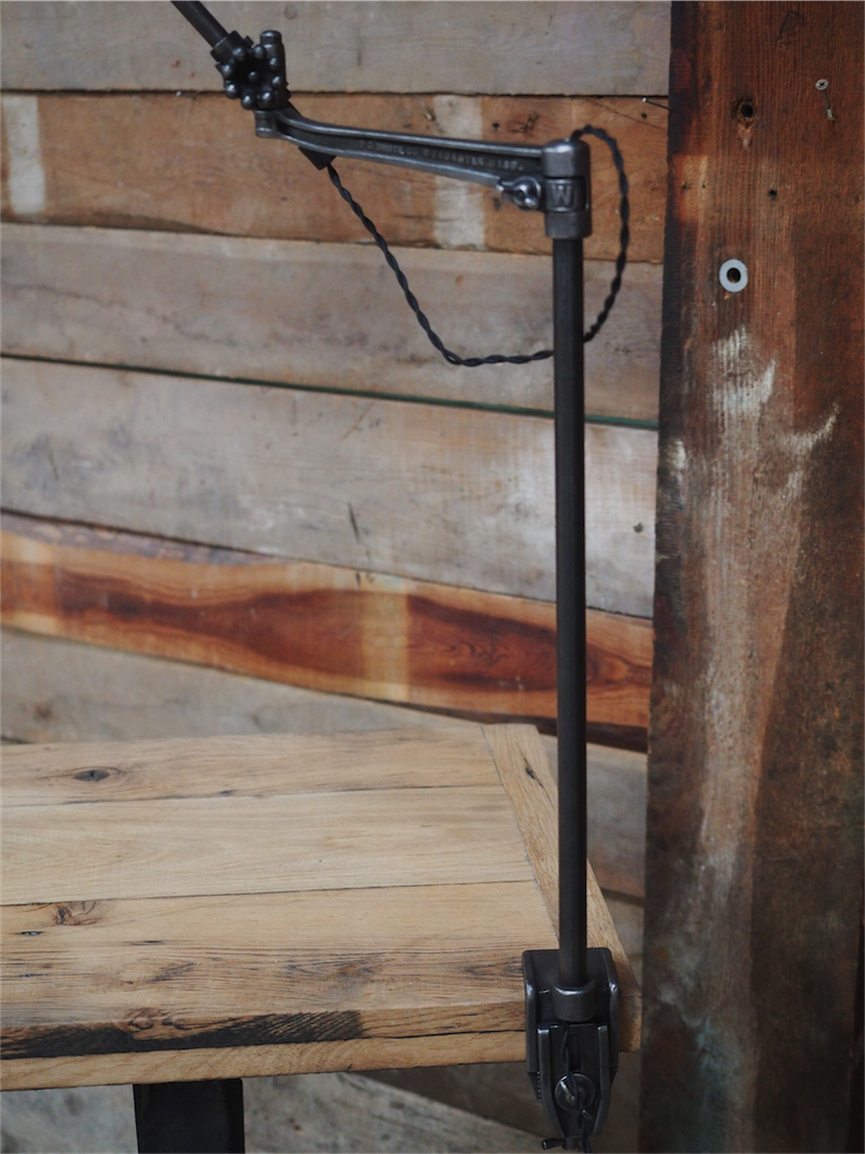Rare Lampe O.C. White Industrielle fixation etau la lampe de reference a new york dans les loft – Image 14