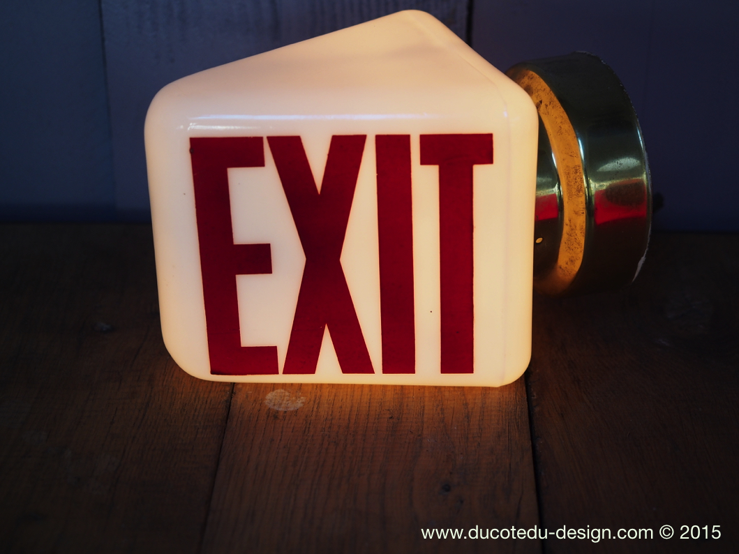 Exit Lampe USA opaline blanche – Image 6