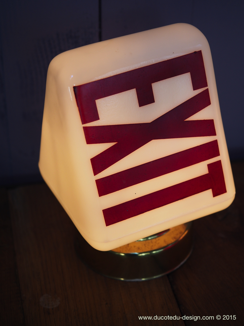 Exit Lampe USA opaline blanche – Image 4