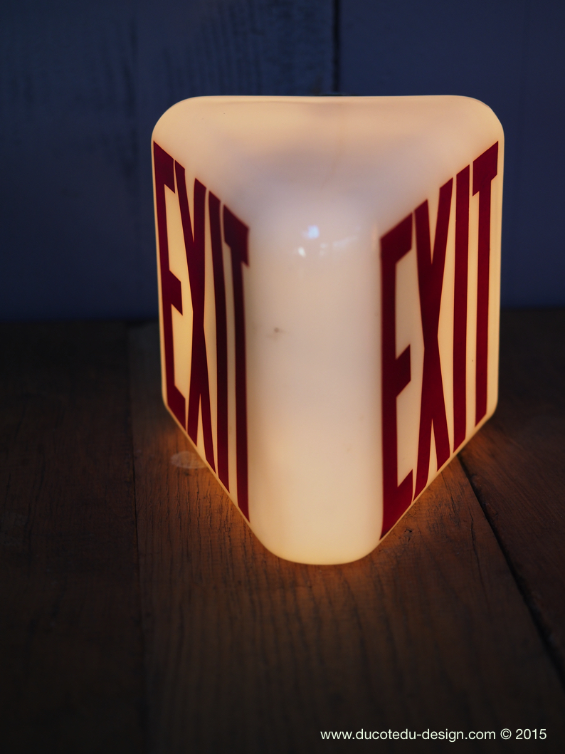 Exit Lampe USA opaline blanche – Image 7