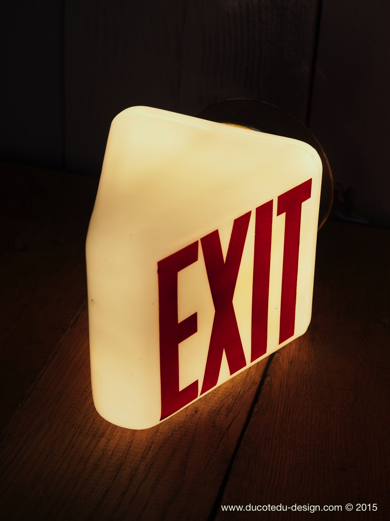 Exit Lampe USA opaline blanche – Image 8