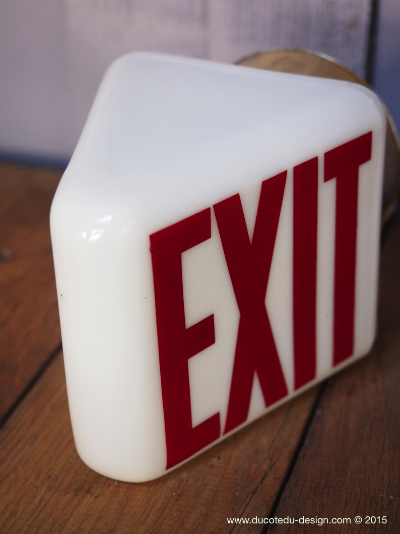 Exit Lampe USA opaline blanche – Image 5