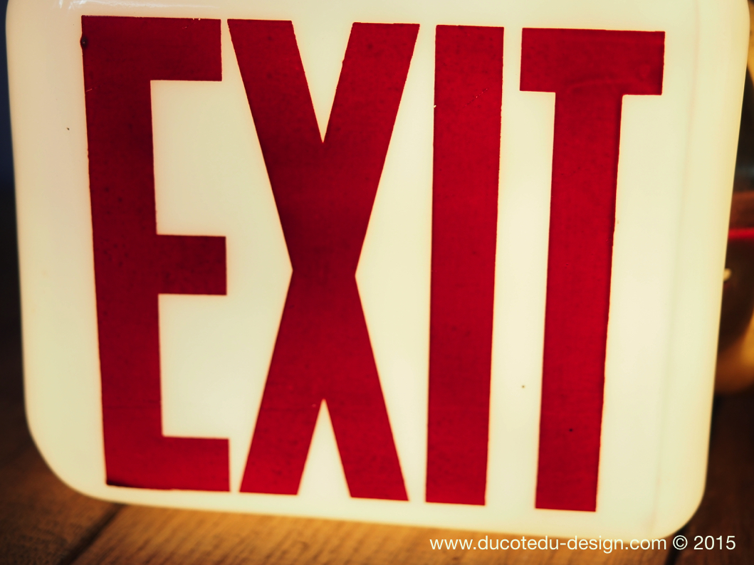 Exit Lampe USA opaline blanche – Image 3