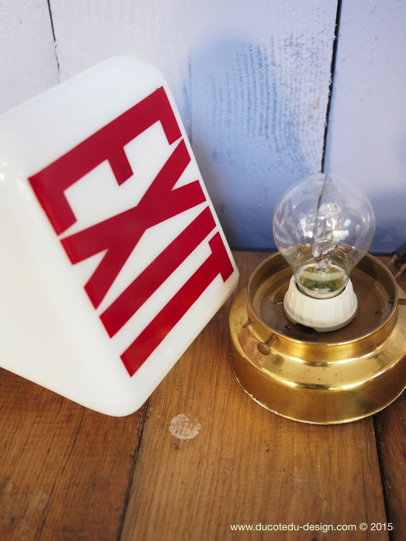 Exit Lampe USA opaline blanche – Image 9