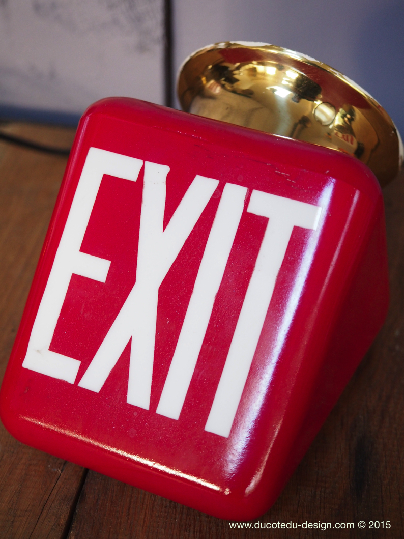 Exit Lampe USA opaline rouge – Image 5
