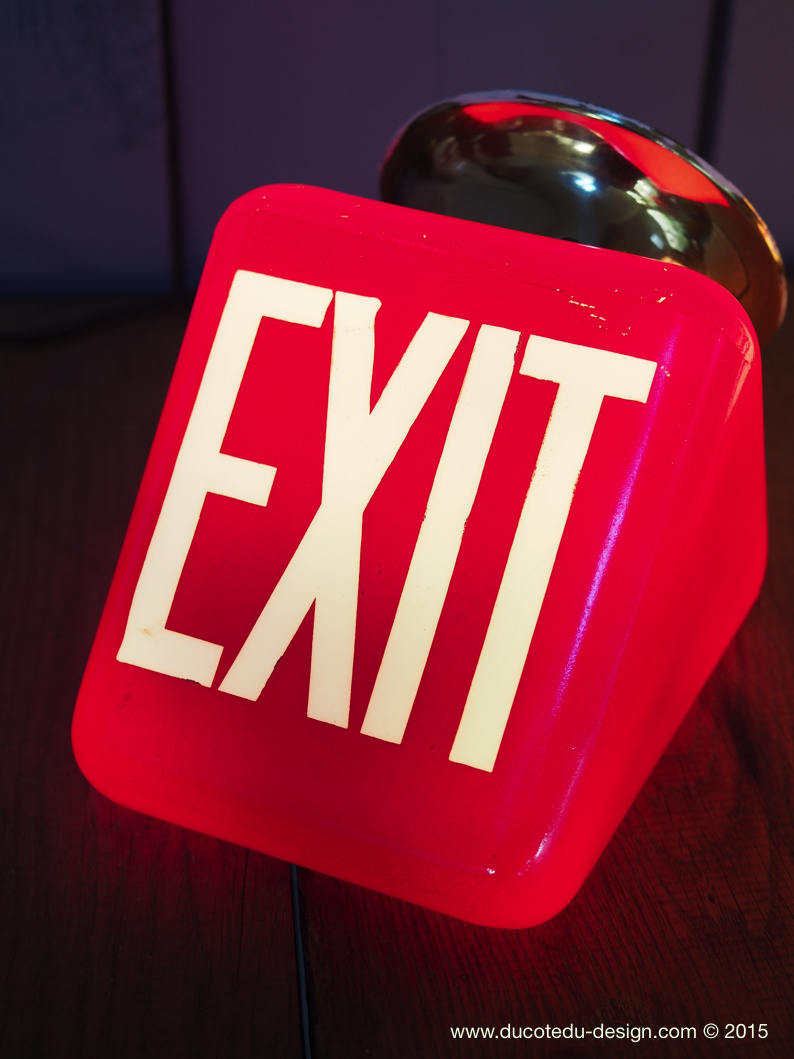 Exit Lampe USA opaline rouge – Image 2