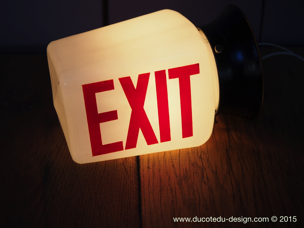 Exit Lampe USA opaline rouge – Image 8