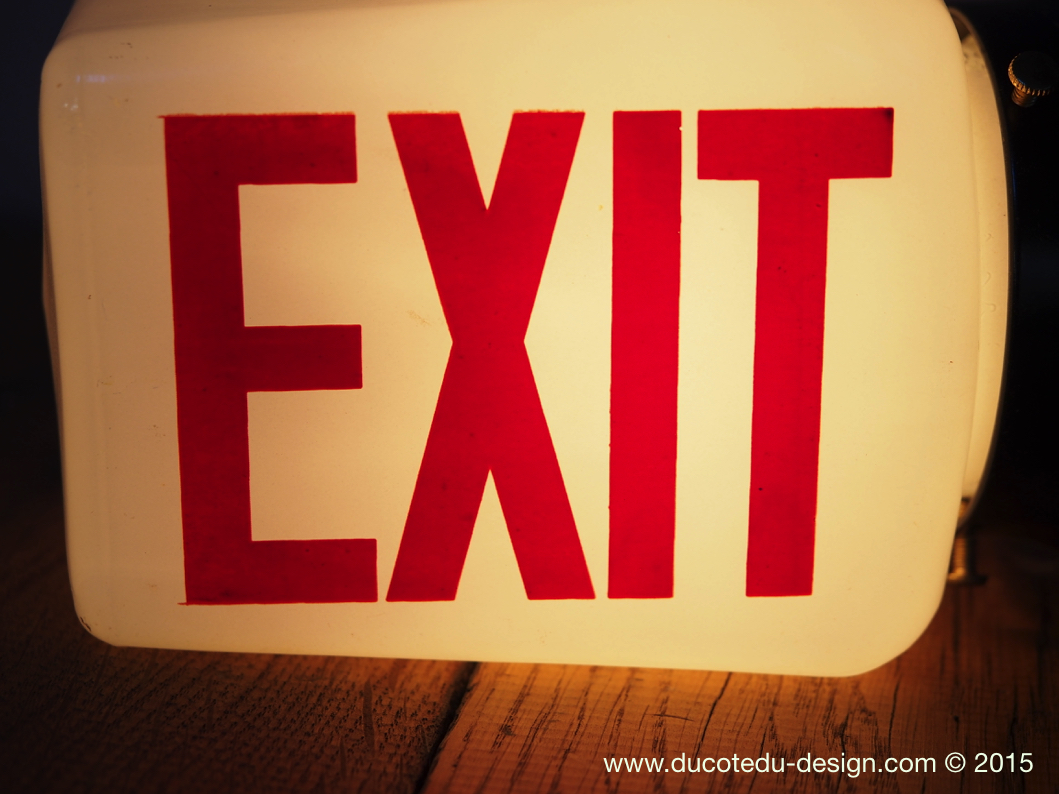 Exit Lampe USA opaline rouge – Image 3