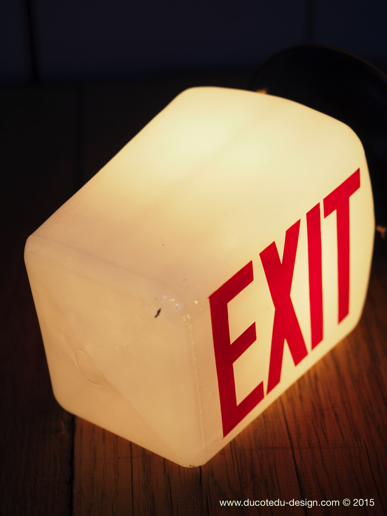 Exit Lampe USA opaline rouge – Image 2