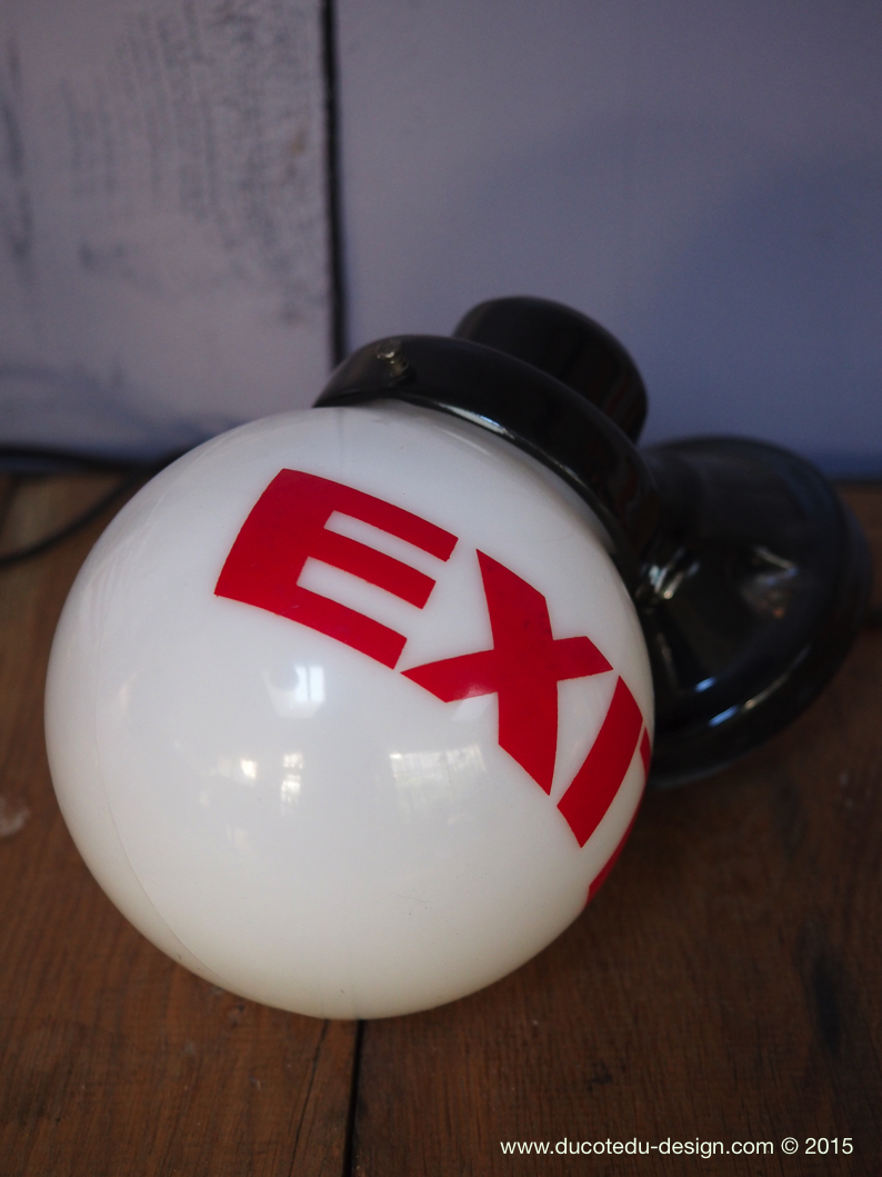 Exit Lampe USA opaline blanche – Image 2