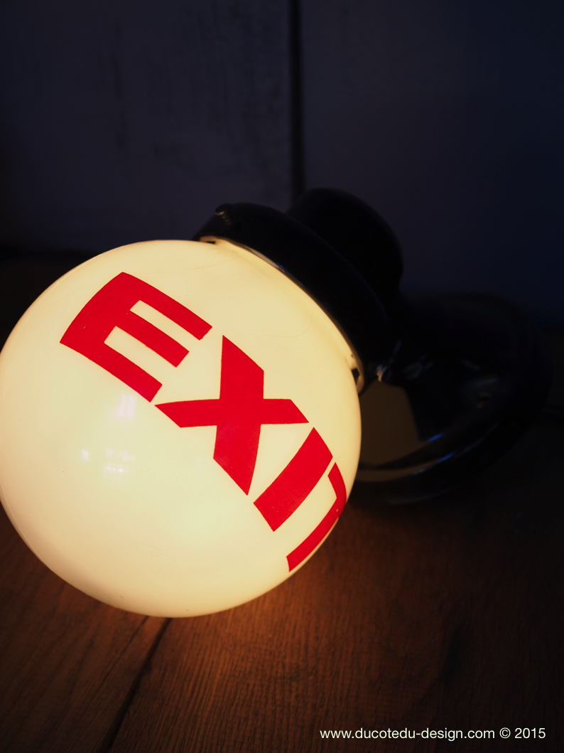 Exit Lampe USA opaline blanche – Image 3