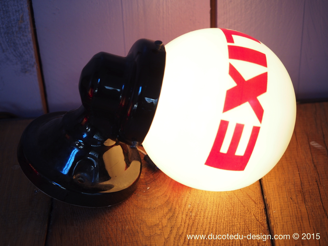 Exit Lampe USA opaline blanche – Image 8