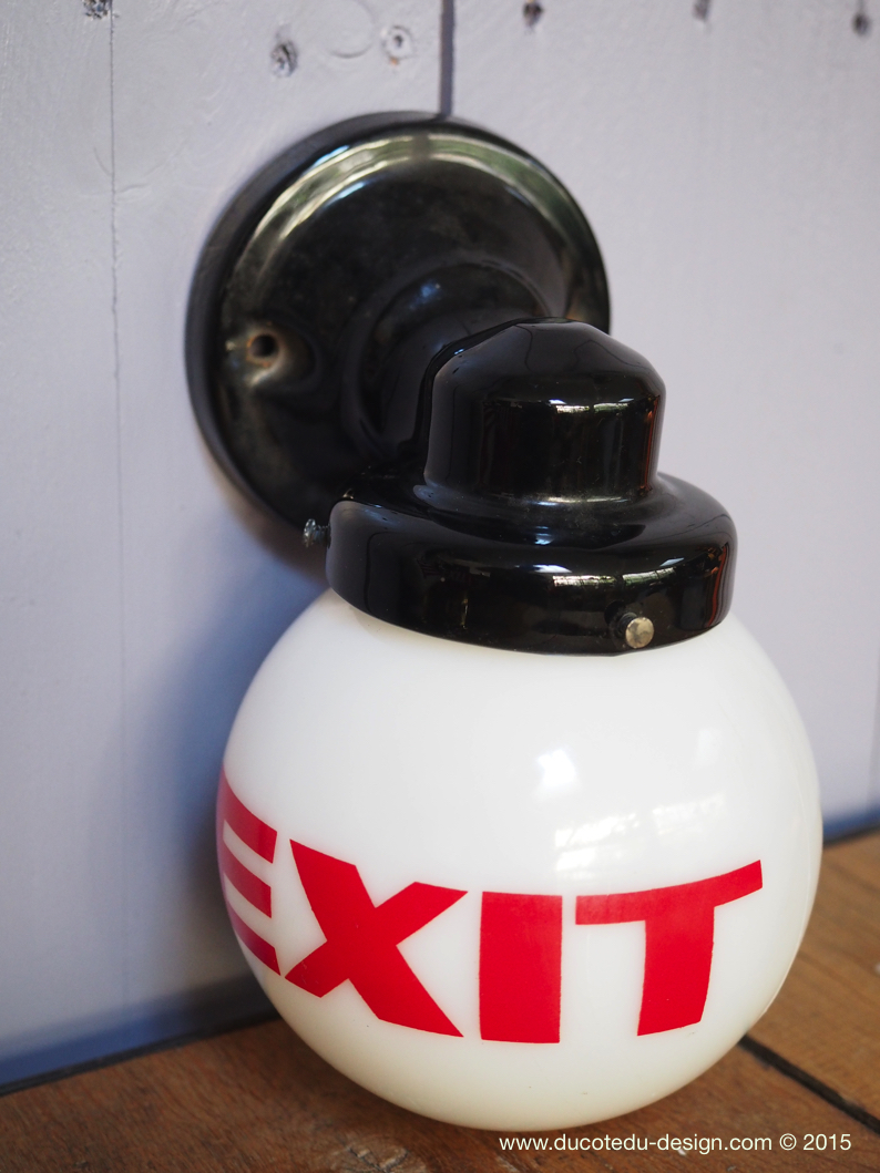 Exit Lampe USA opaline blanche – Image 7