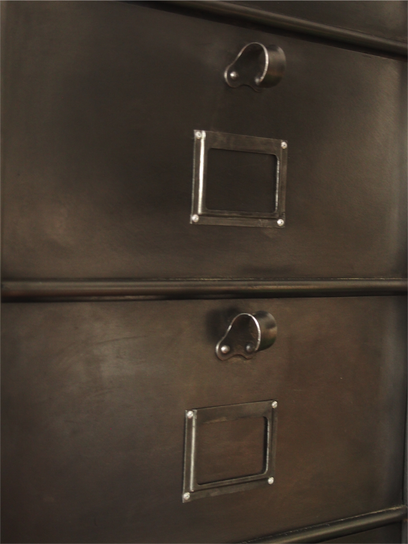 ancien grand meuble 20 casiers industriel strafor – Image 6