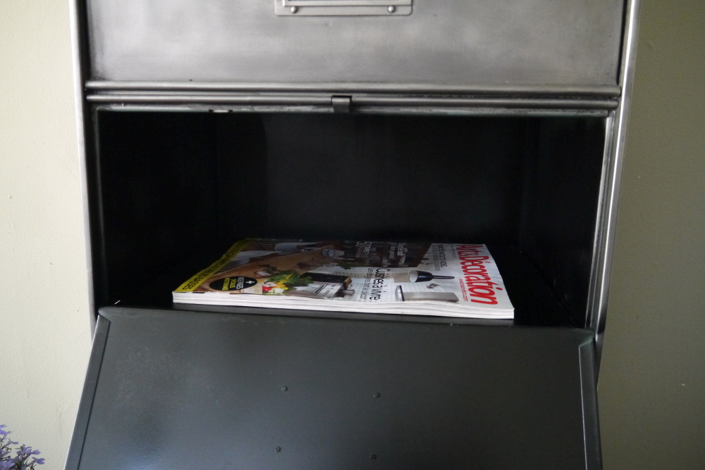 ancien grand meuble 10 casiers industriel a clapet Roneo 50/60 – Image 14