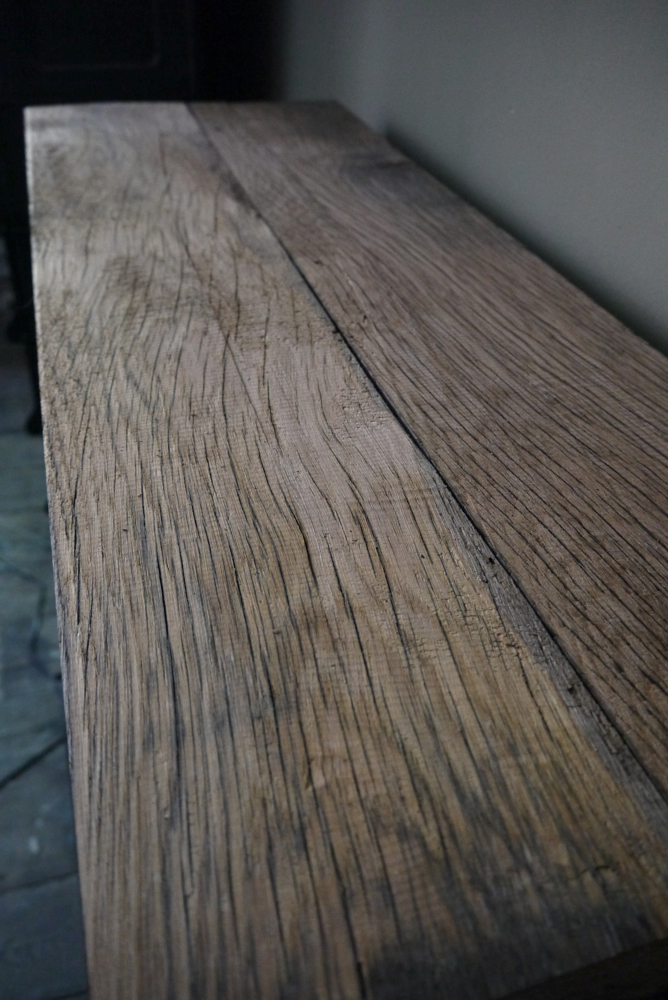 ancien meuble console 10 casiers industriel a clapet roneo 1950 plateau chene massif – Image 10