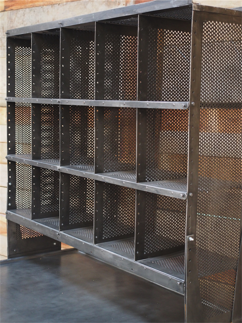 Meuble metier grand bureau tri postal industriel atelier loft – Image 8