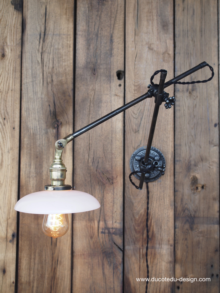 Rare Lampe OC White Industrielle fixation murale applique la lampe de reference a new york dans les loft – Image 2